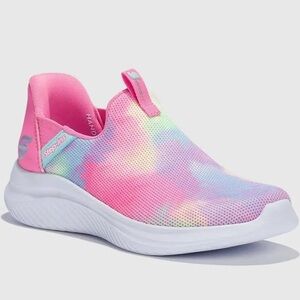 Sketchers Girls S Sport Slip on Sneakers, Bailey Multicolor, Size 5, NIB!
